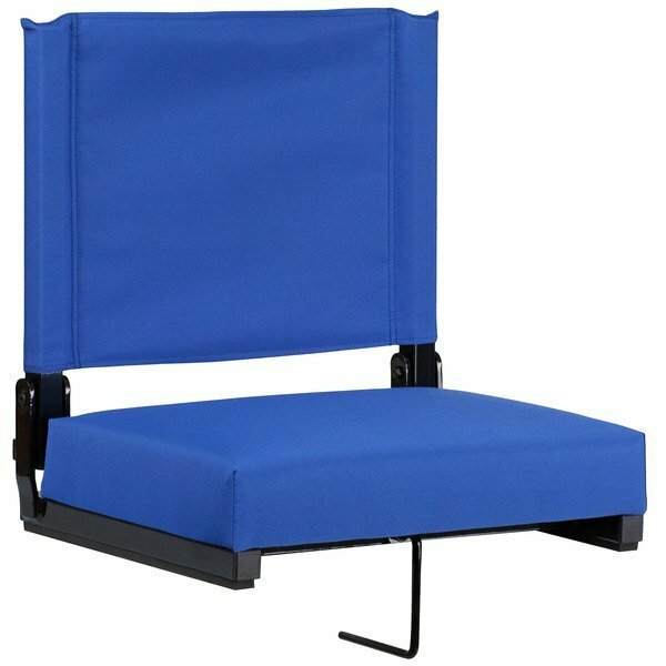 Flash Furniture XU-STA-BL-GG Grandstand Blue Ultra-Padded Bleacher Comfort Seat 354XUSTABLGG